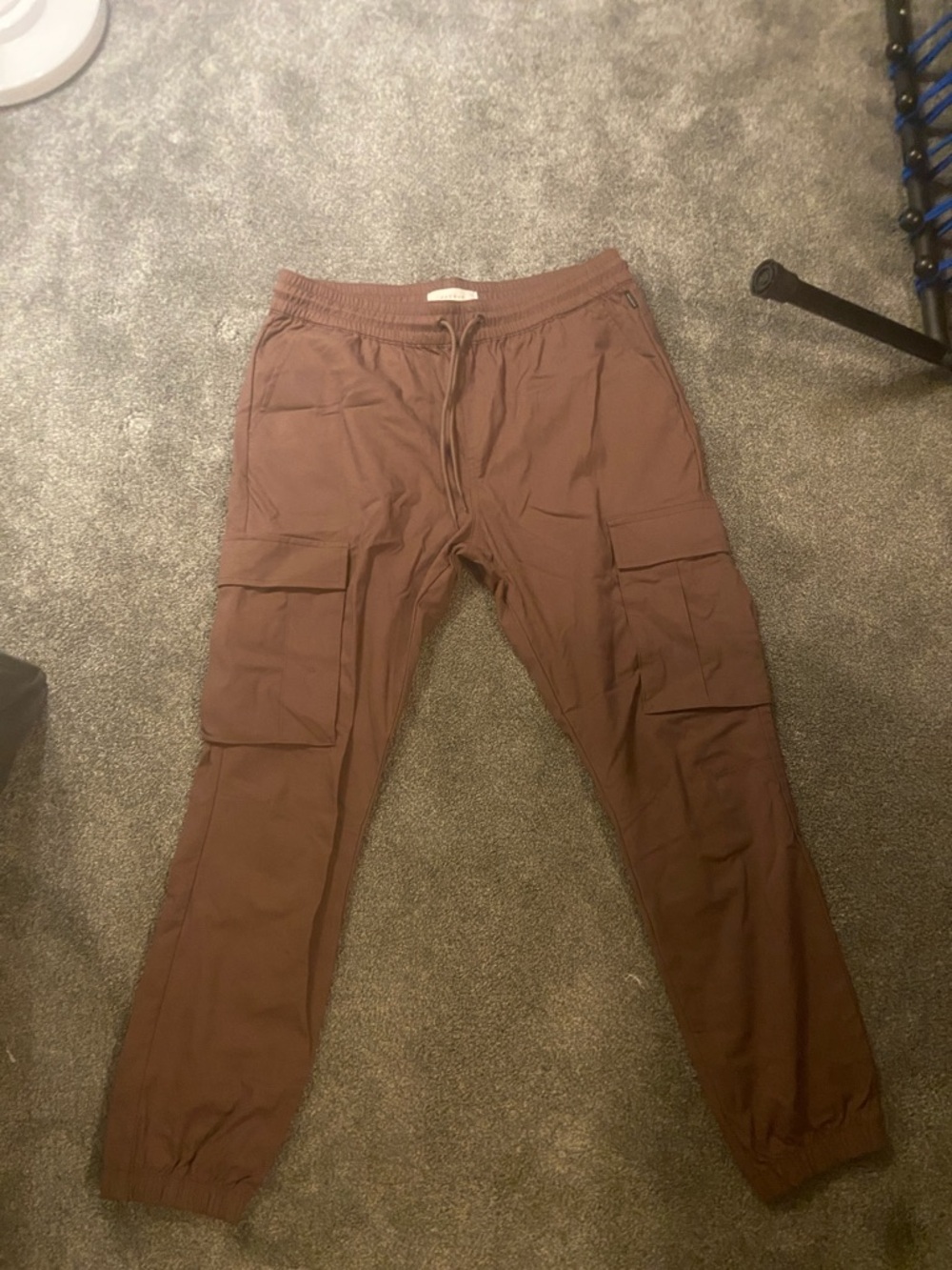 PacSun Men's Brown Cargo Jogger Pants
